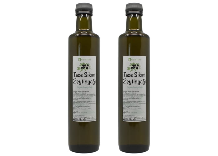 Naturel Sızma Zeytinyağı (Aydın Yöresi, 2 adet x 500ml) - Atadan Doğal