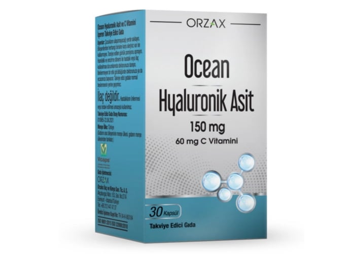 Ocean Hyaluronik Asit (30 kapsül, 150mg) - Orzax