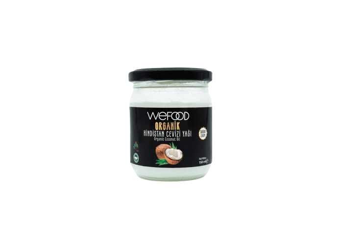 Organik Hindistan Cevizi Yağı (150ml) - Wefood