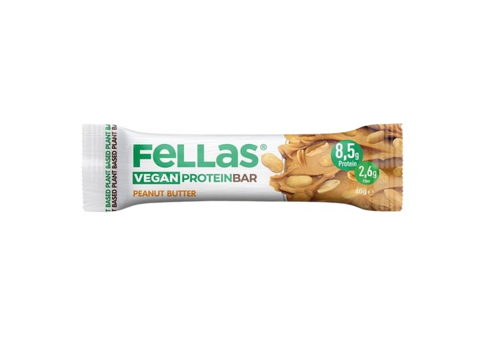Yer Fıstığı Ezmeli Protein Bar (Glutensiz, 12 adet x 40gr) - Fellas