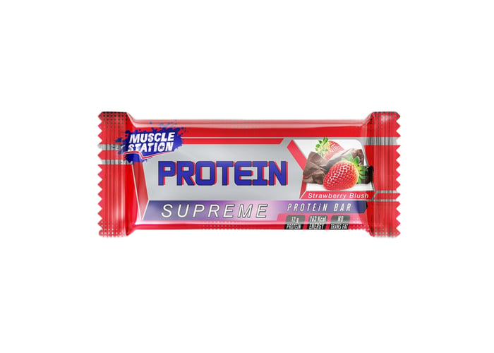 Supreme Protein Bar Çikolata Çilek (40gr) - Muscle Station