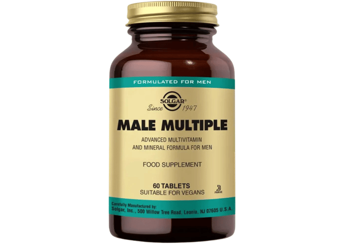 Male Multiple Erkekler için Multivitamin & Mineral (60 tablet) - Solgar