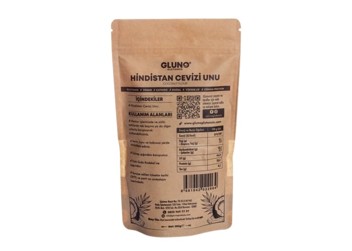 Hindistan Cevizi Unu (Glutensiz, 250gr) - Gluno