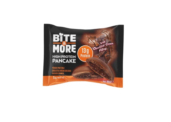 Çift Çikolatalı Kakaolu Protein Pankek (55gr) - Bite&more