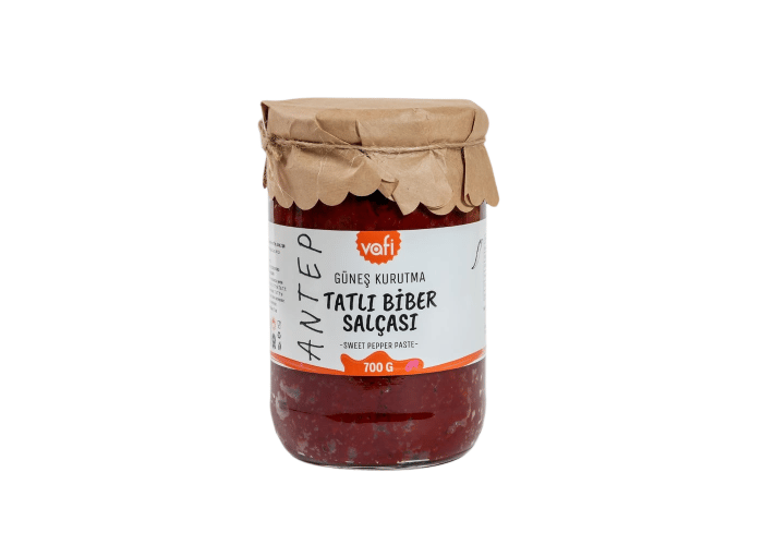 Antep Güneşte Kurutma Tatlı Biber Salçası (700gr) - Vafi