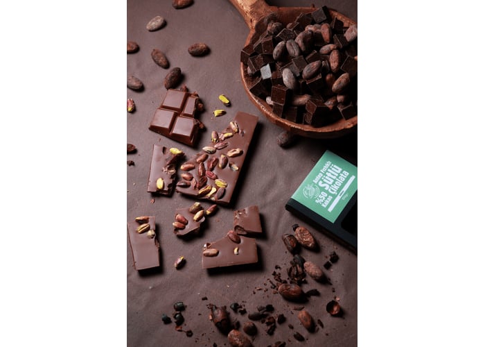 Antep Fıstıklı Sütlü Çikolata (%50 Kakao, 100gr) - Aroha