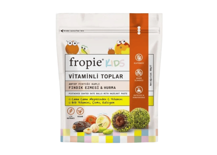 Fındık Ezmeli ve Hurmalı Vitaminli Toplar (80gr) - Fropie