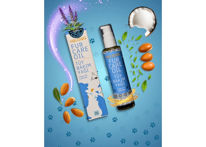 Doğal Köpek ve Kedi Tüy Bakım Yağı (Lavanta Kokulu, 50ml) - Holidog