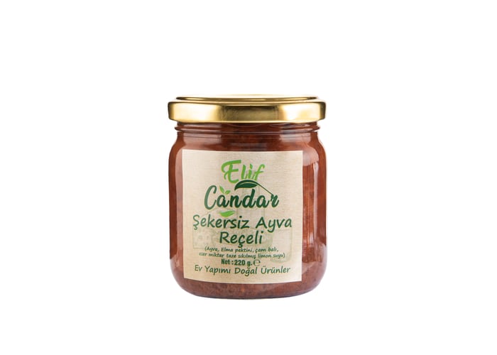 Şekersiz Ayva Reçeli (220gr) - Elif Candar
