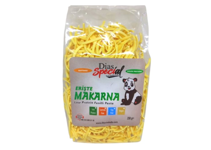 Düşük Proteinli Erişte Makarna (250gr) - Dias Special