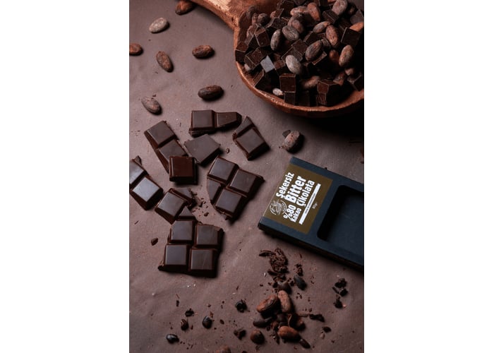 Şekersiz Bitter Çikolata (%80 Kakao, Stevia ile Tatlandırılmıştır, 80gr) - Aroha