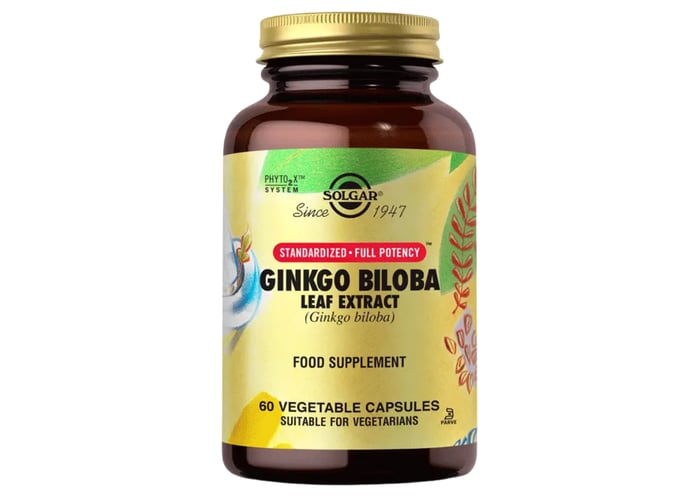 Ginkgo Biloba Leaf Extract (60 kapsül) - Solgar