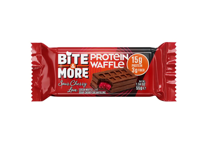 Protein Waffle Vişneli (55gr) - Bite&more