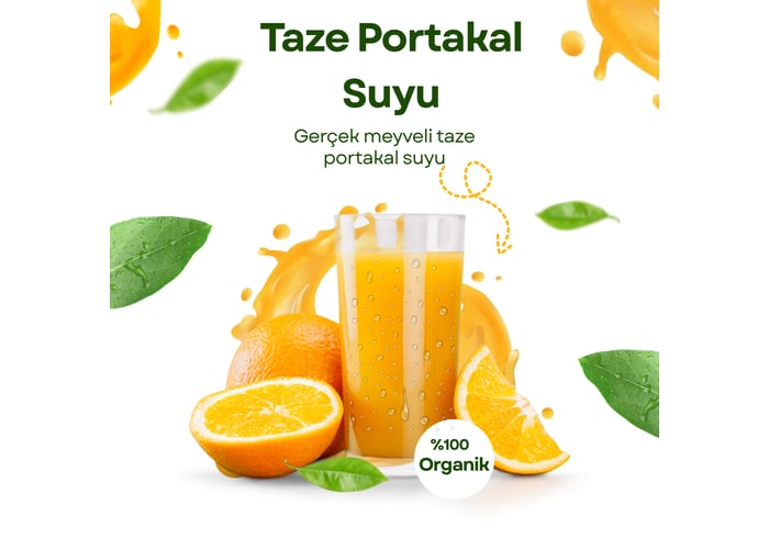 Taze Sıkılmış Portakal Suyu (500ml) - Vafi