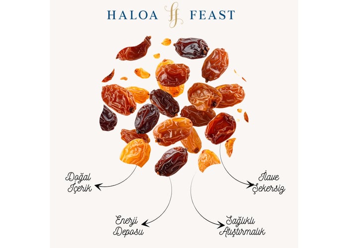 Kuru Sarı Üzüm (500gr) - Haloa Feast