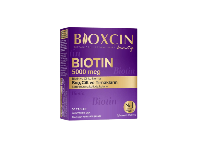 Biotin (5000mcg, 30 tablet) - Bioxcin