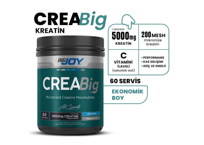 Sports Creabig Powder Aromasız (300gr) - Bigjoy