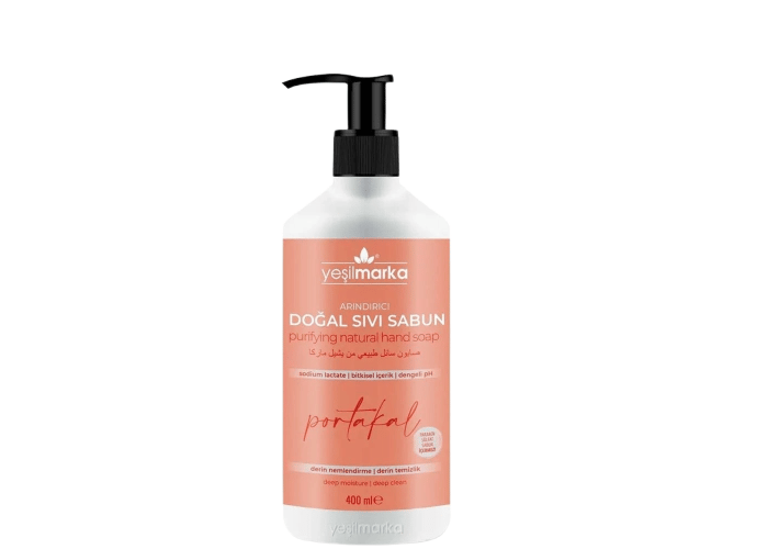 Arındırıcı Doğal Sıvı Sabun Portakal (400ml) - Yeşil Marka