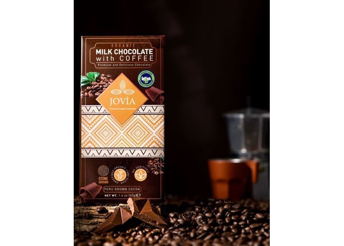 Organik Sütlü Çikolata (Kahveli, 40gr) - Jovia