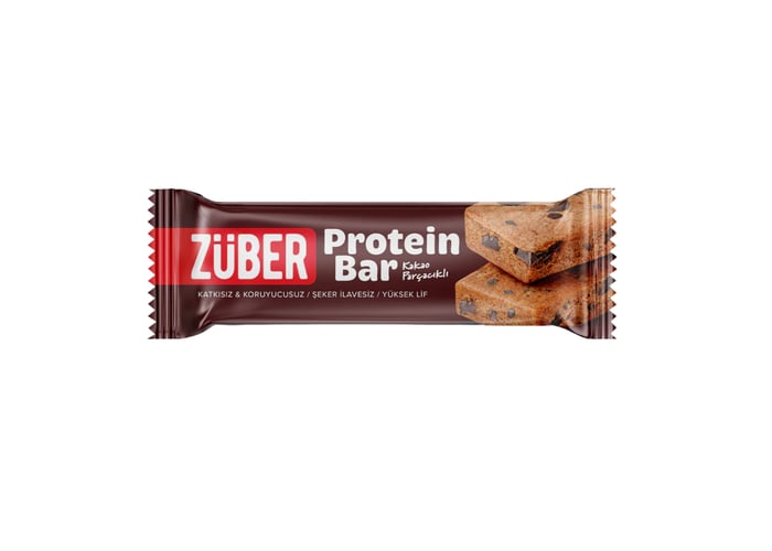 Kakao Parçacıklı Protein Bar (35gr) - Züber