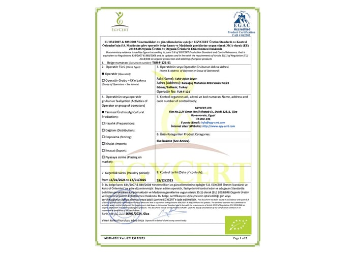 Kaan Organik Olgun Hasat Zeytinyağı (5lt, Soğuk Sıkım) - Bilgem Zeytincilik