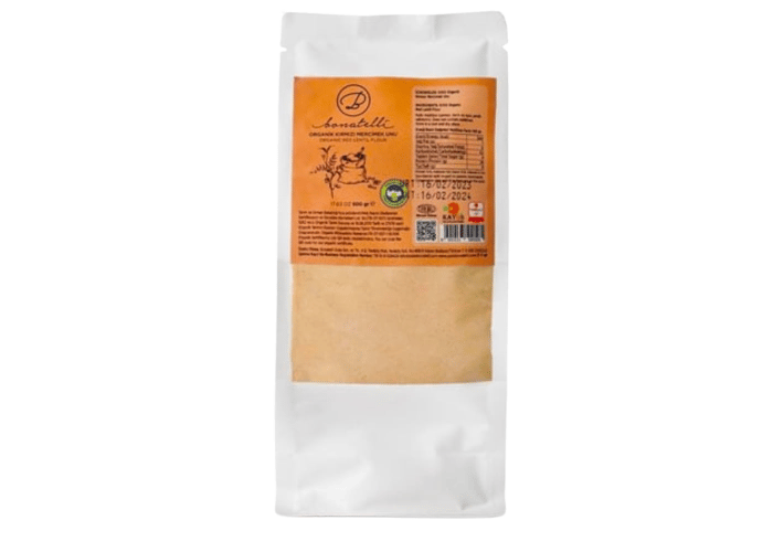 Organik Kırmızı Mercimek Unu (500gr) - Bonatelli