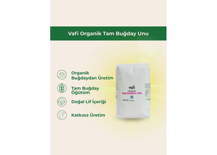 Organik Tam Buğday Unu (1000gr) - Memleket Gurmesi