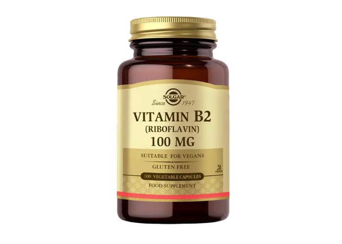 Vitamin B2, Riboflavin (100 kapsül, 100mg) - Solgar