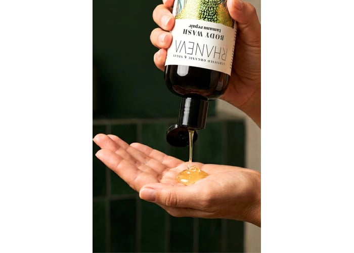 Hassas Ciltler için Sülfatsız Aromaterapik Duş Jeli (Organik ve Vegan Sertifikalı, 400ml) - Rhaneva
