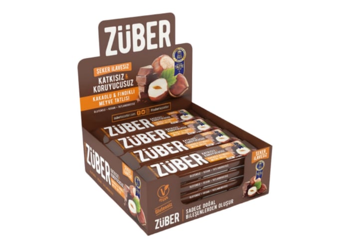 Fındıklı Kakaolu Bar (12 adet x 40gr) - Züber
