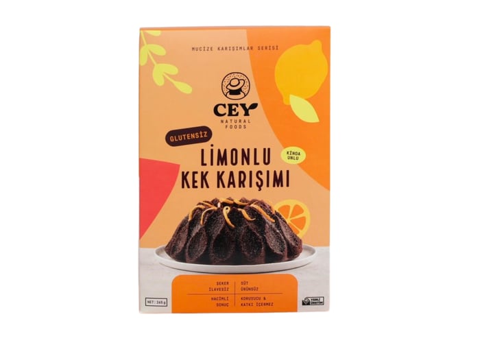 Limonlu Kinoa Unlu Kek Karışımı (265gr) - Cey Natural Foods