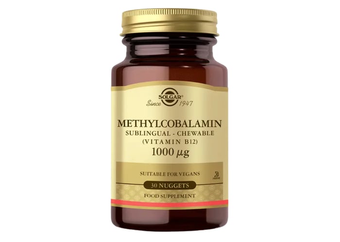 Methylcobalamin, B12 (30 dilaltı tablet, 1000mcg) - Solgar