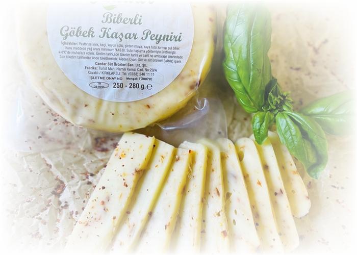 Acı Kımızı Biberli Özel Göbek Kaşar (240-270gr) - Elif Candar