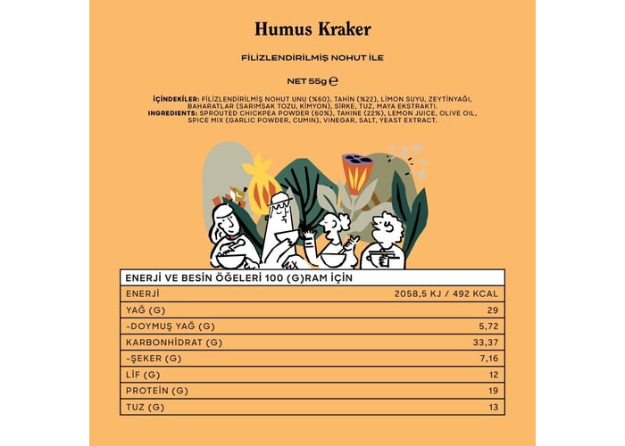 Humus Kraker (55gr) - The Good Wild