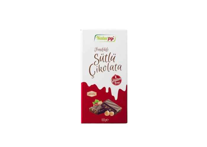 Fındıklı Sütlü Çikolata (Glutensiz, 100gr) - Naturpy