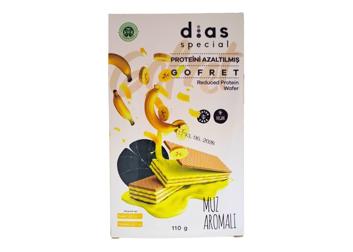 Dias Special Düşük Proteinli Muzlu Gofret (110gr)
