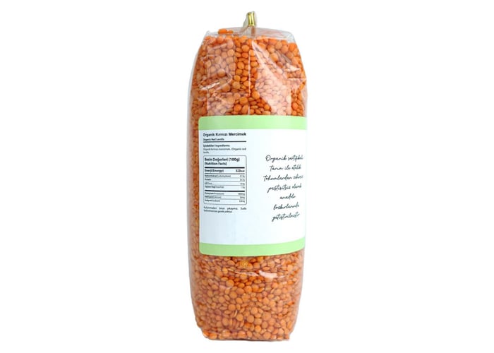 Organik Kırmızı Mercimek (900gr) - Og Natural