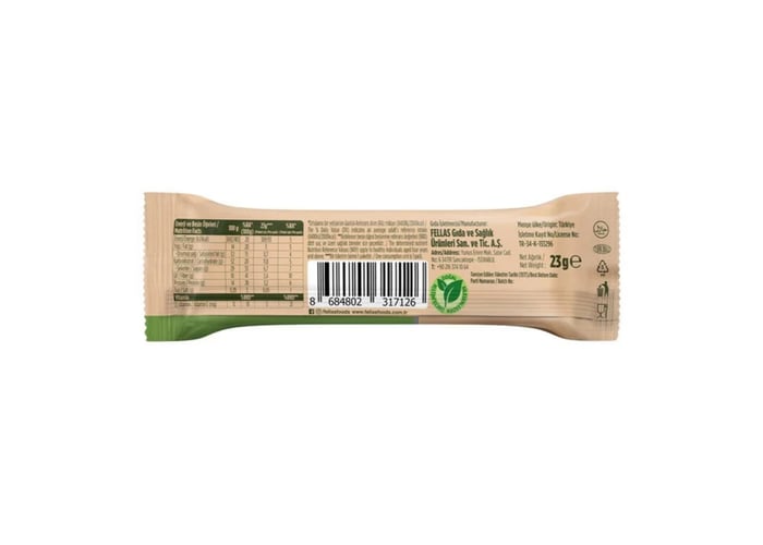 Dört Tohumlu Granola Bar (23gr) - Fellas