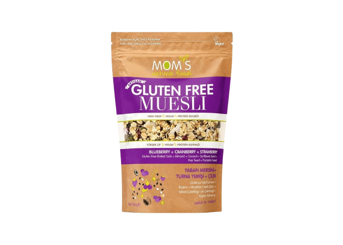 Yaban Mersini, Turna Yemişi ve Çilekli Granola (300gr) - Mom’s