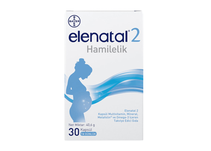 Gebelik ve Emzirme Dönemine Özel Takviye Edici Gıda (30 kapsül) - Elenatal