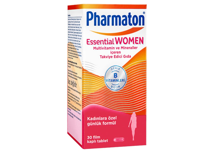 Essential Women Biotin, Demir, Vitamin B, Multivitamin ve Mineraller (30 tablet) - Pharmaton