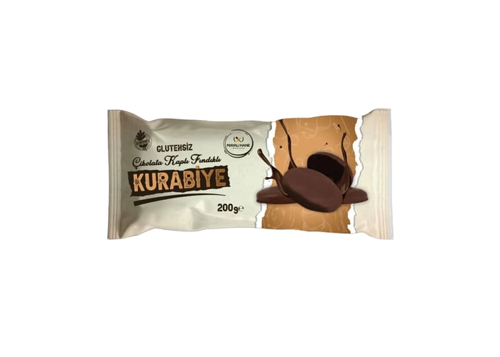 Çikolata Kaplı Fındıklı Kurabiye (Glutensiz, 200gr) - Mayalı Hane