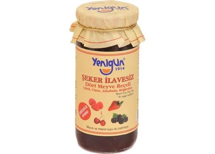 Dört Meyve Reçeli (Şekersiz, 290gr) - Yenigün