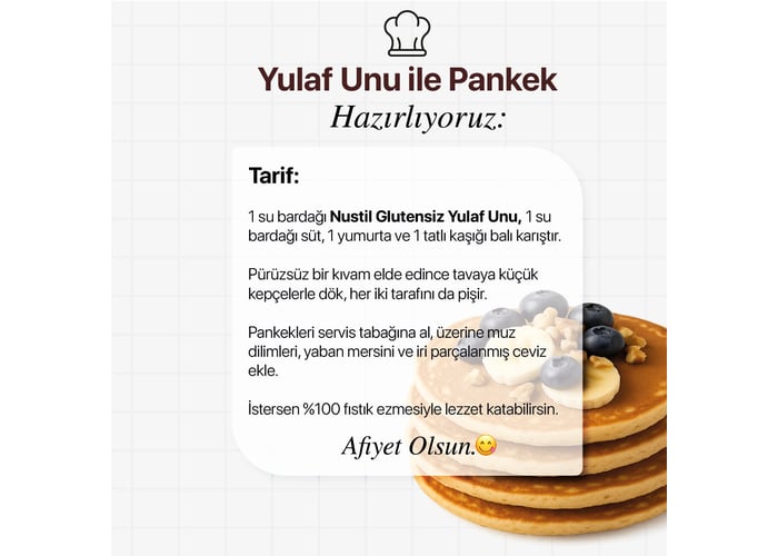 Yulaf Unu (Glutensiz, 300gr) - Nustil Nutrition Style