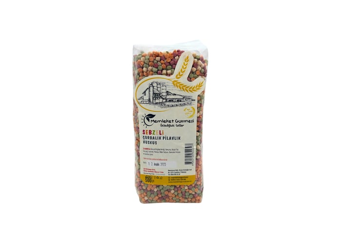 Ev Yapımı Sebzeli Çorbalık ve Pilavlık Kuskus (500gr) - Memleket Gurmesi