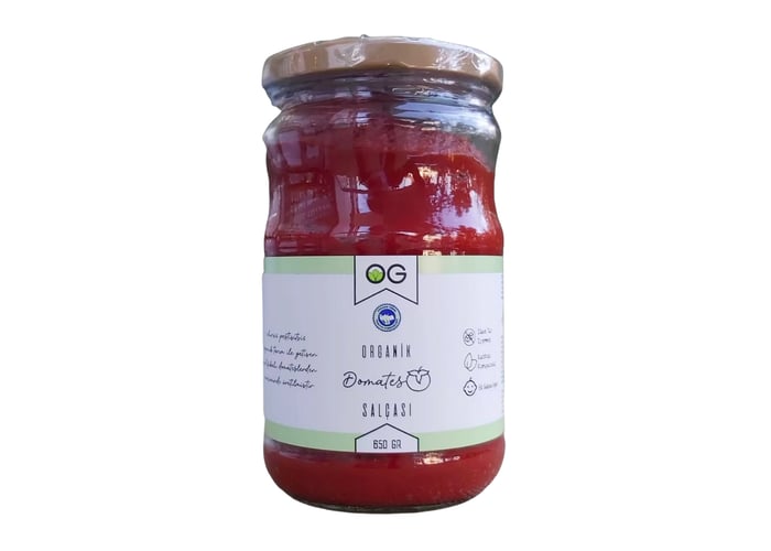 Organik Domates Salçası (Tuzsuz, 650gr) - Og Natural