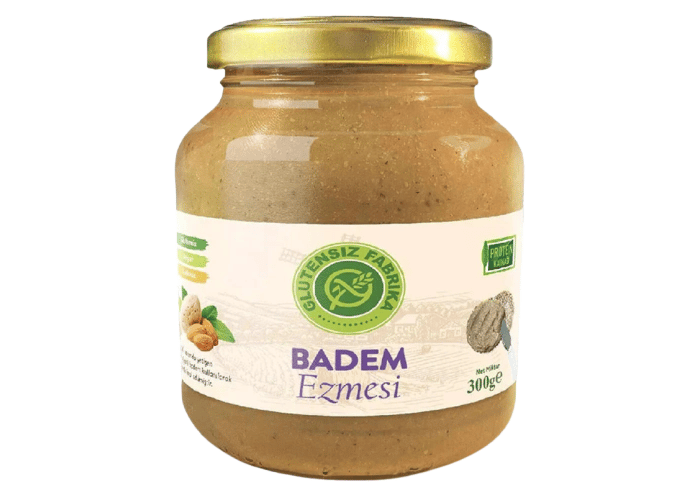 Glütensiz %100 Badem Ezmesi (300gr) - Glutensiz Fabrika