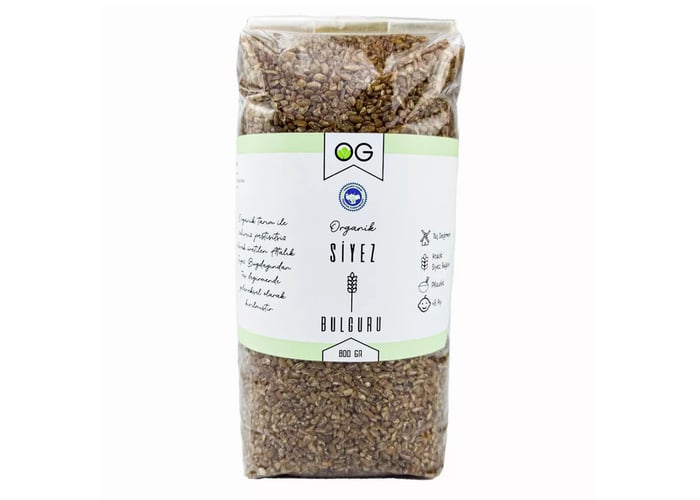 Organik Pilavlık Siyez Bulguru (800gr) - Og Natural