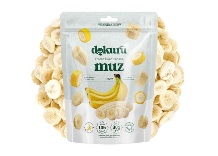 Dondurularak Kurutulmuş Muz (30gr) - Dokuru