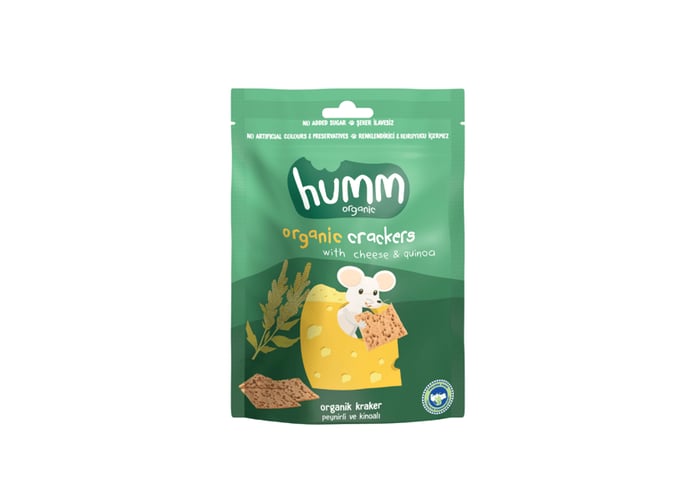 Organik Peynirli Kinoalı Kraker (60gr) - Humm Organik